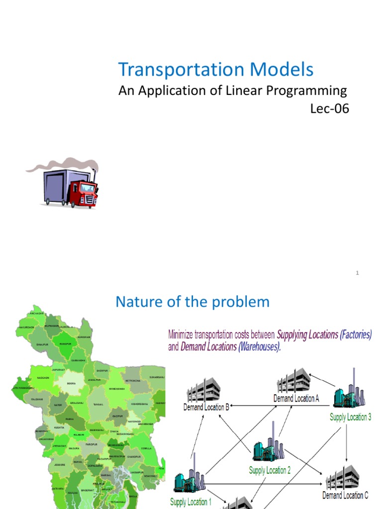 Lec - 06!07!08 Transportation Model | Download Free PDF | Computational ...
