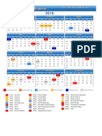 Calendario Sao Jose Dos Campos SP 2018