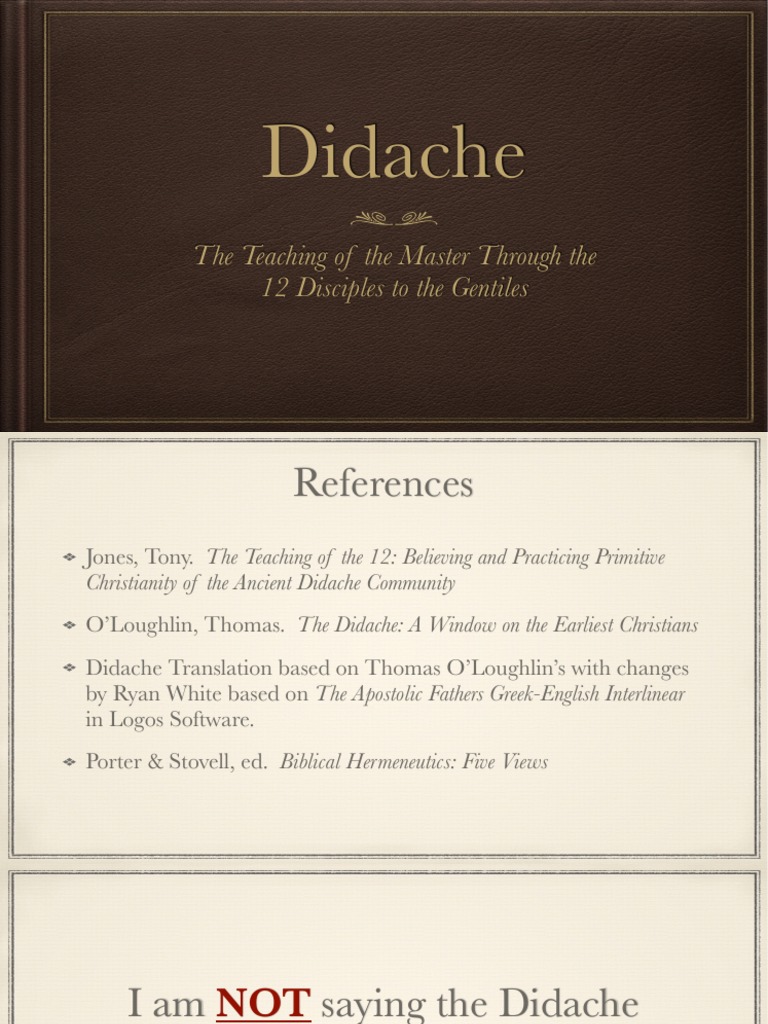 Understanding the Didache's Teachings | PDF | Shabbat | Bible