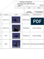 List of ballpoint and correction pen parts