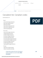 Calculation List_ Canadian Codes _ Tekla
