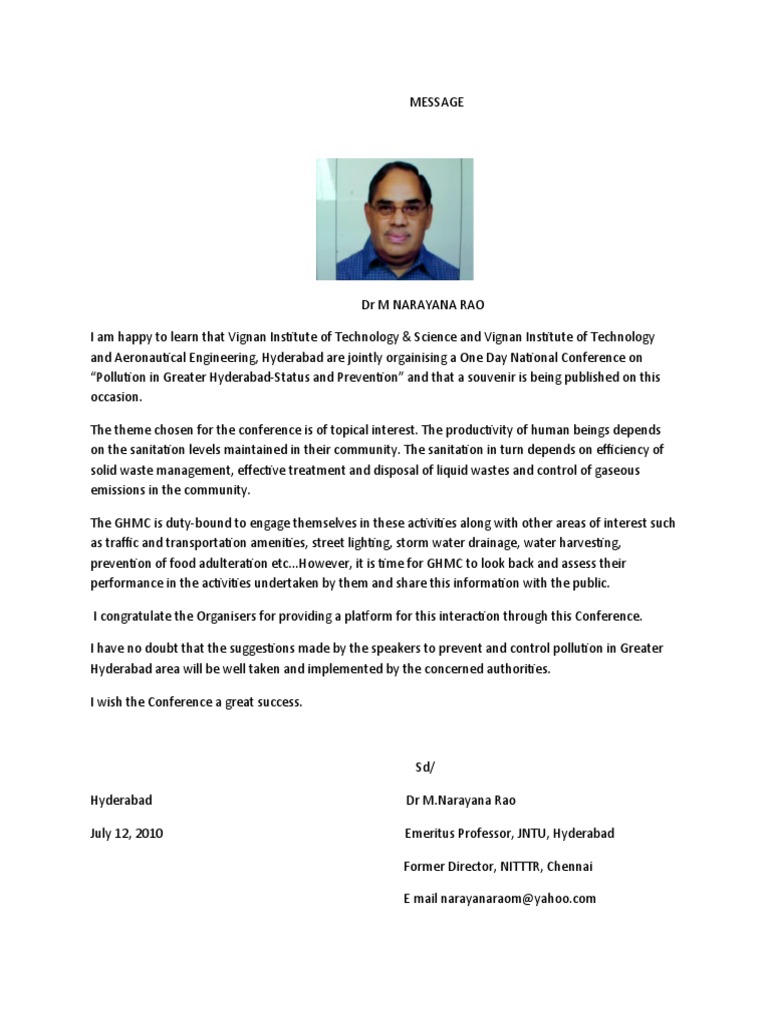 MESSAGE For Souvenir PDF