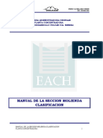 Manual de la Sección Molienda Clasificación