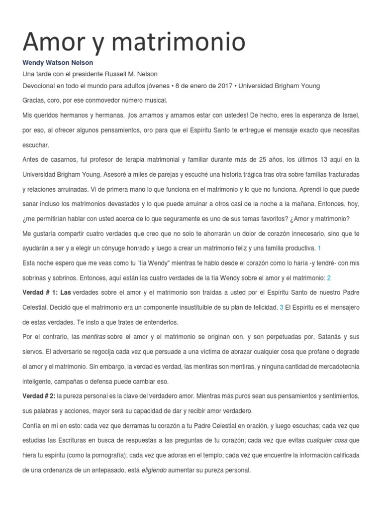 Amor y Matrimonio | PDF | Matrimonio | Amor
