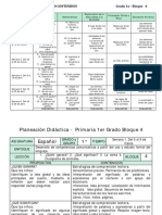 Planeación de Primer Grado Bimestre 4, 2017-2018