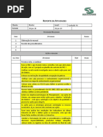 Relatório de Atividades 26.01.18