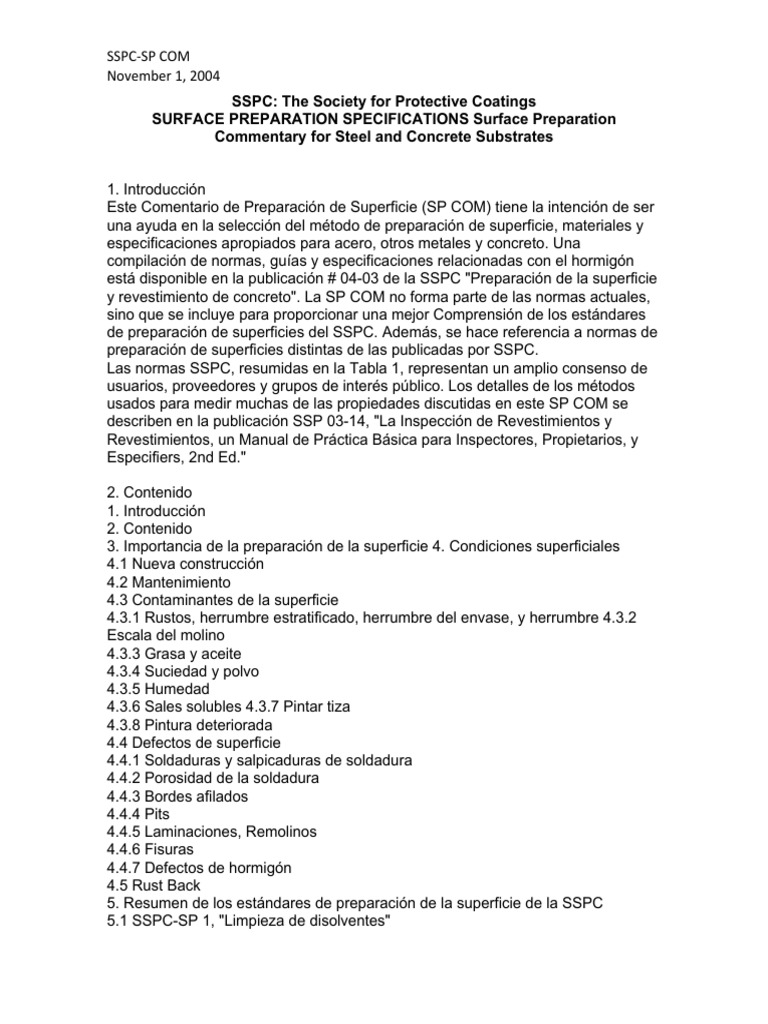 Normes de préparation de surface SSPC | PDF | Soudage | Construction