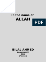 In The Name Of: Allah