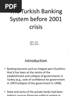 The Turkish Banking System in 2001 Crisis