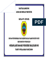 Daftar Absensi Jamaah