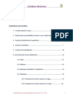 Variables Aleatorias: Unidad Docente de Matemáticas de La E.T.S.I.T.G.C