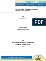 Evidencia 1 Informe Documentacion Requerida en Una Negociacion Internacional Segun Normatividad