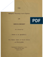1904 Buswell Adepts Twenty-Two Laws of Mediumship