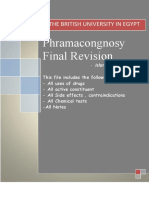 Pharmacognosy I Final Revision