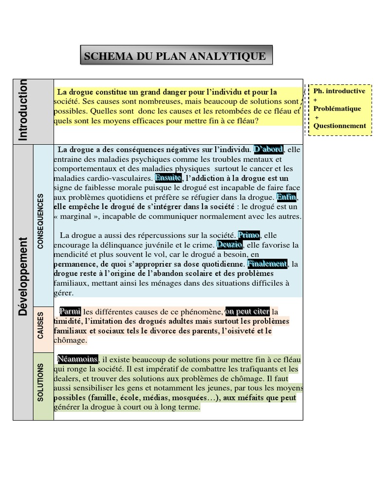 Plan Analytique Pdf Medicaments Trouble Mental