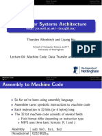 Computer Systems Architecture: Thorsten Altenkirch and Liyang Hu