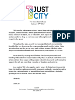 1JustCity Press Release