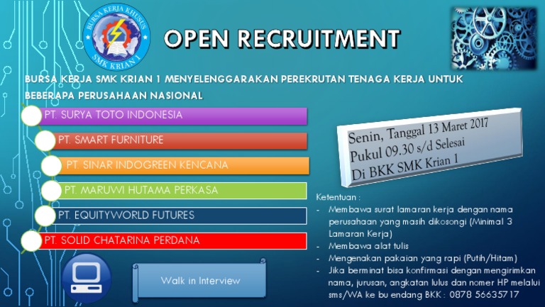 Open Recruitment | PDF