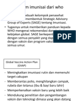 Program WHO Untuk Imunisasi Dan Avian Influenza