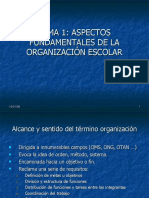 Aspectos Fundamentales de La Organizacin Escolar 