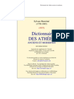 Marechal Dictionnaire Des Athées Anciens Et Modernes.