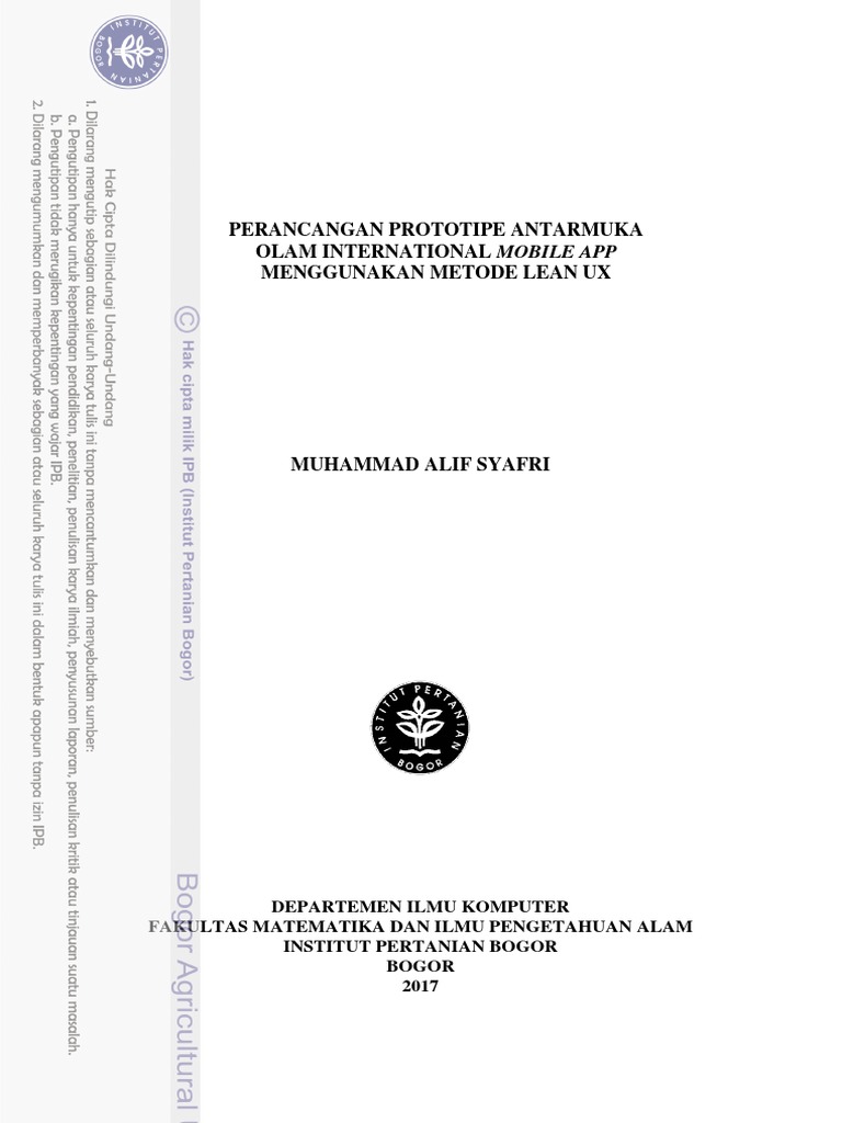 Lean Ux Contoh Skripsi | PDF | Seni