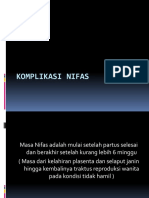 Komplikasi Nifas