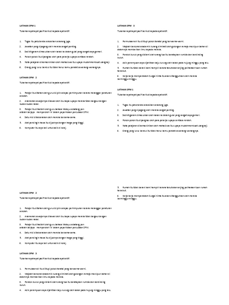 Latihan Spm 1 Pdf