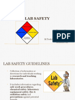 Lab Safety: Prepared by Arpita Agarwal Sudipti Arora M.Tech (Environmental) Semester-III