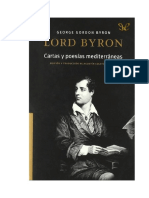 Lord Byron - Cartas Y Poesias Mediterraneas