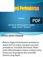 EVALUASI PELATIHAN