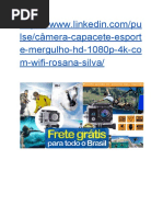 Câmera Capacete Esporte Mergulho Hd 1080p SUPER PROMOÇÃO