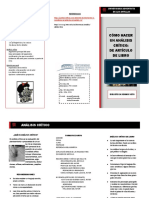 Analisis Critico - (Triptico) PDF
