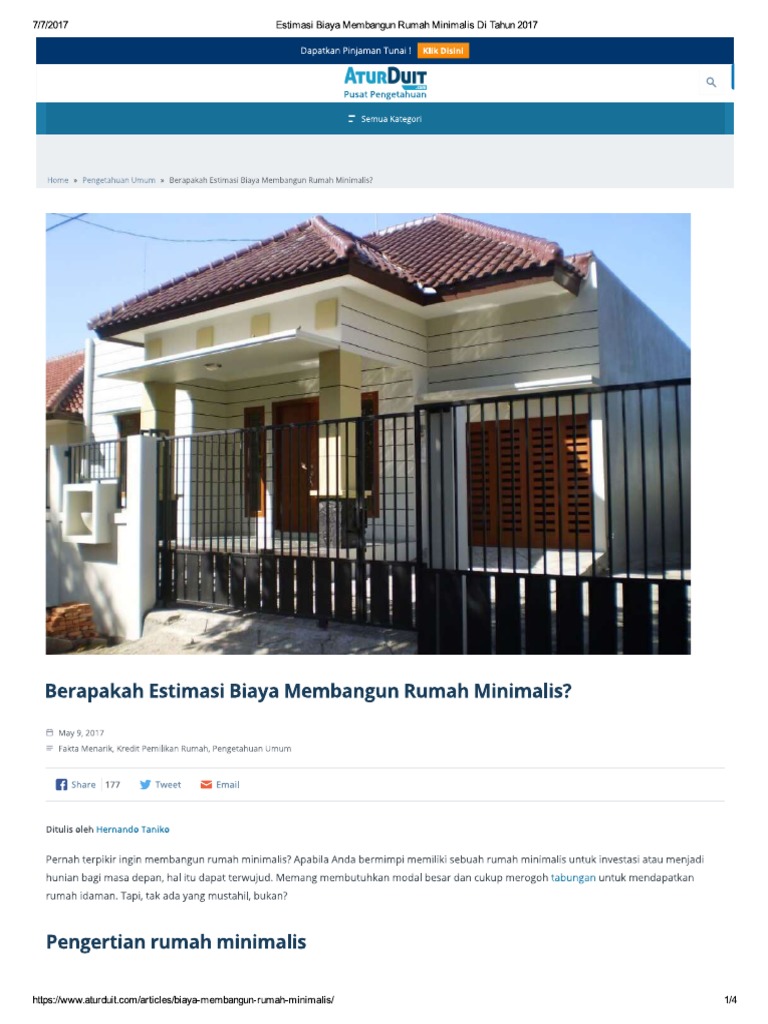 Biaya Bangun Rumah 2017 PDF