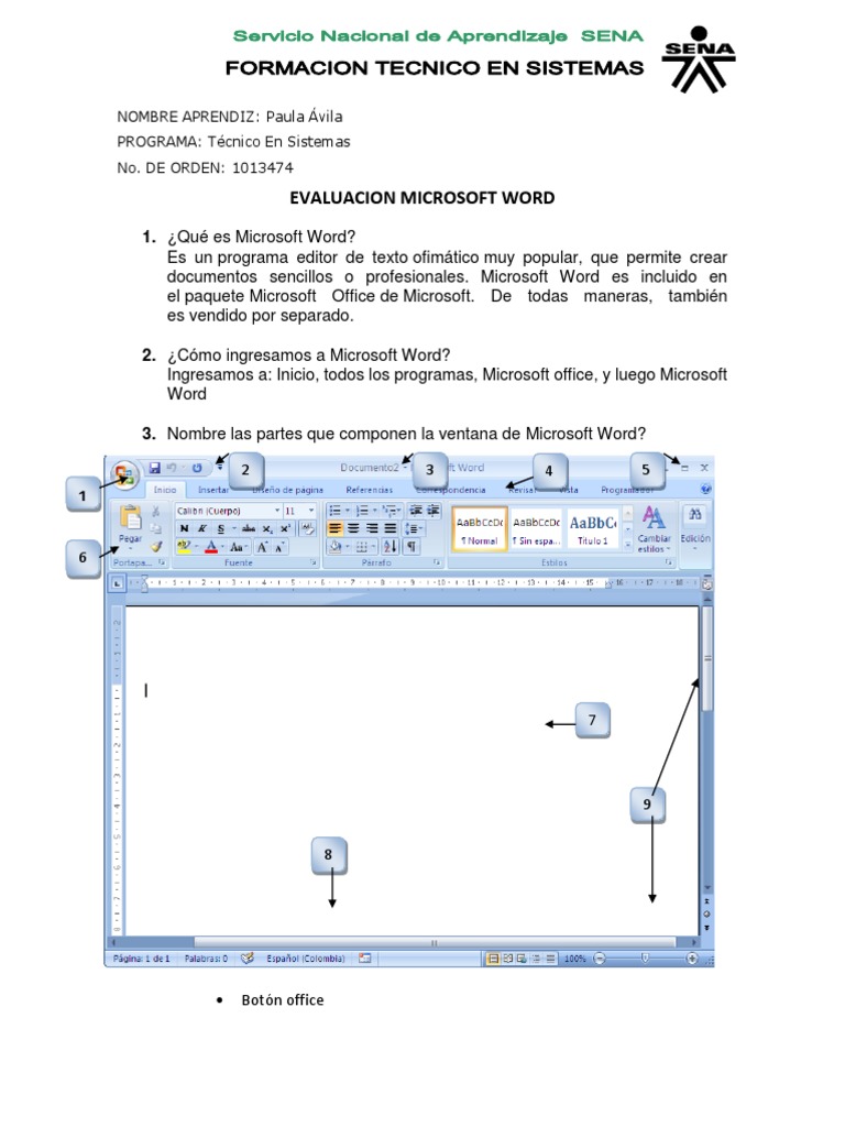 Evaluacion Word 1 | PDF | Microsoft Word | Microsoft