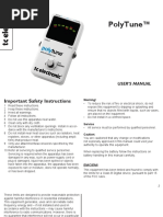 Tc Electronic Polytune Manual English