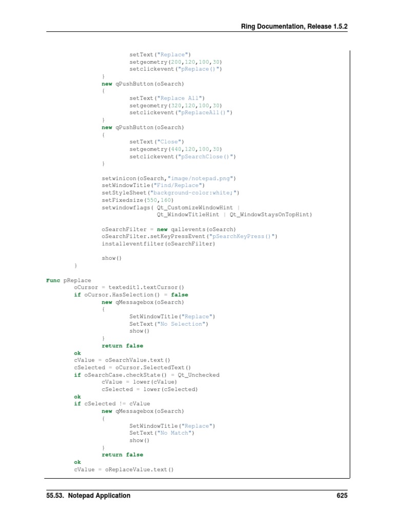 The Ring Programming Language Version 1.5.2 Book - Part 66 of 181 | PDF ...