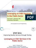STST 2014 - Prof Jasbir Dhaliwal - Leveraging IVV in Public Sector