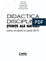 Didactica Disciplinei Stiinte Ale Naturii PDF