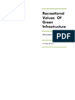 Recreational Values of Green Infrastructure: Dissertation Proposal