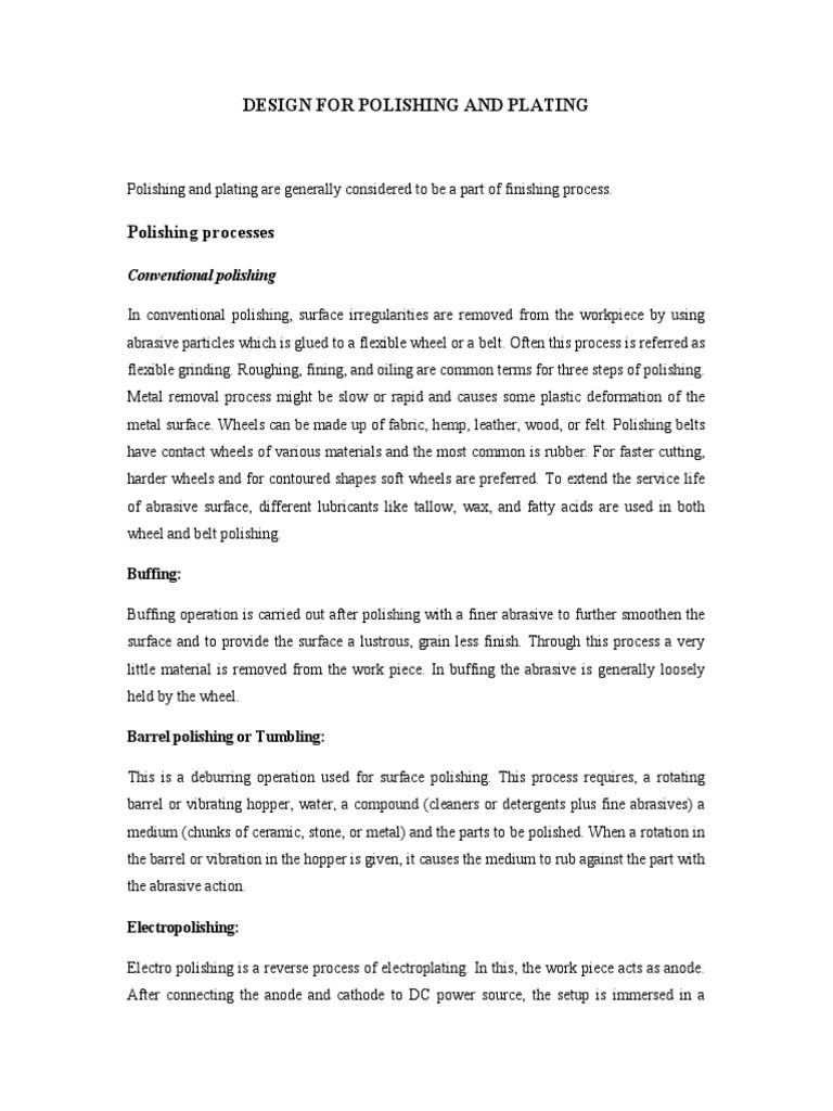 Buffing Nptel PDF Abrasive Industrial Processes