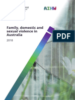 AIHW Family, Domestic and Sexual Violence in Australia, 2018