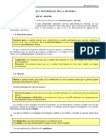 Diversidad de La Materia - Sustancias Puras y Mezclas