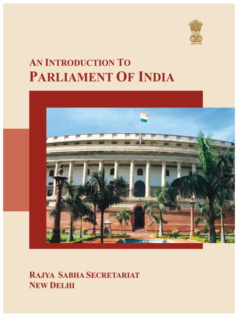 Arliament F Ndia: N Ntroduction O | PDF | Member Of Parliament | Public Law