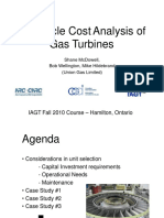 Life Cycle Cost Analysis of Gas Turbines: IAGT Fall 2010 Course - Hamilton, Ontario