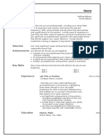 Resume templates examples 1.doc