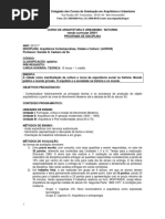 ACR030 - Arquitetura Contemporânea, Cidade e Cultura I - Daniele - 1.2012