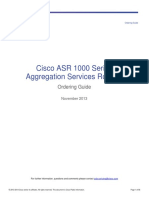 Cisco ASR 1000 Series Aggregation Services Routers: Ordering Guide