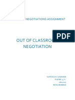 Managing Negotiations Outside of Classroom