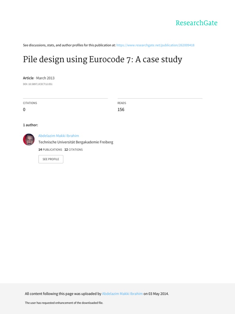 Pile Design Using Eurocode 7 A Case Study Deep Foundation